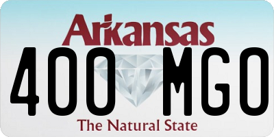 AR license plate 400MGO