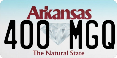 AR license plate 400MGQ