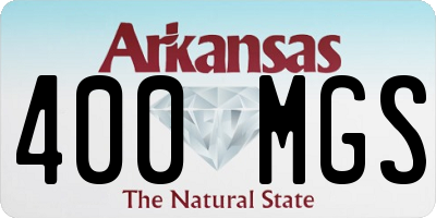 AR license plate 400MGS