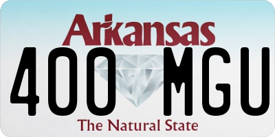 AR license plate 400MGU