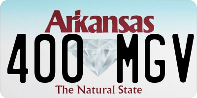 AR license plate 400MGV