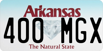 AR license plate 400MGX