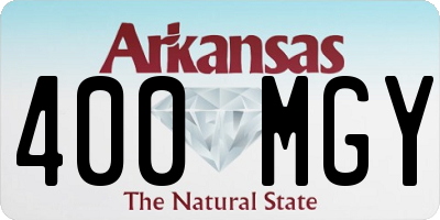 AR license plate 400MGY