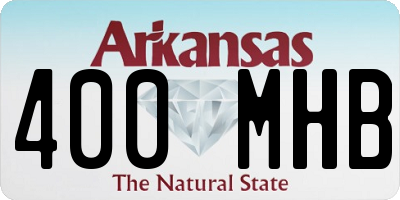 AR license plate 400MHB