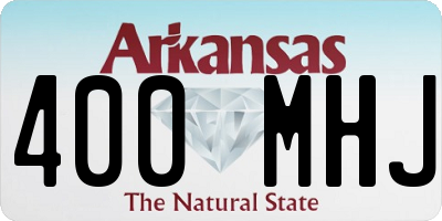 AR license plate 400MHJ