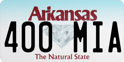 AR license plate 400MIA