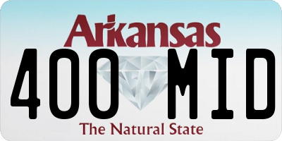 AR license plate 400MID
