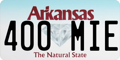 AR license plate 400MIE