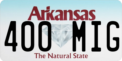 AR license plate 400MIG