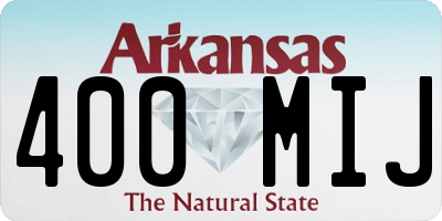 AR license plate 400MIJ