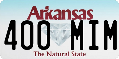 AR license plate 400MIM