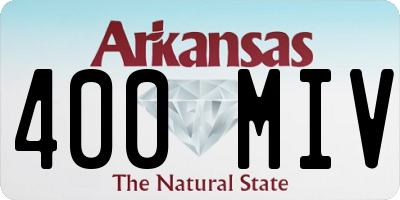 AR license plate 400MIV