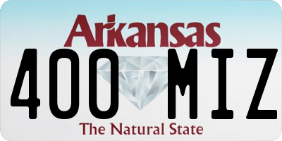 AR license plate 400MIZ