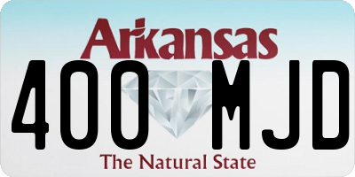 AR license plate 400MJD