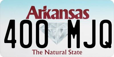 AR license plate 400MJQ