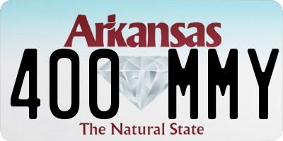 AR license plate 400MMY