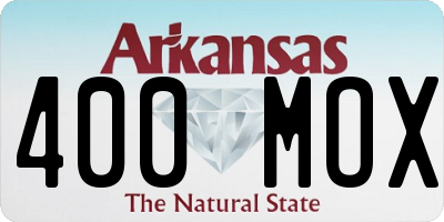 AR license plate 400MOX