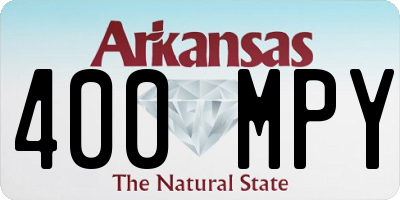 AR license plate 400MPY