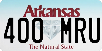 AR license plate 400MRU