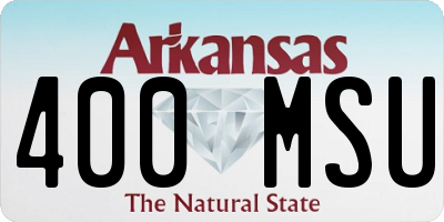 AR license plate 400MSU
