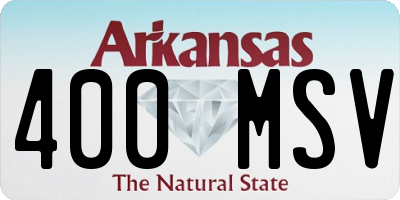 AR license plate 400MSV