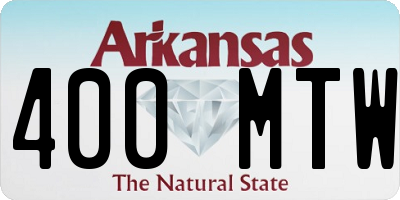 AR license plate 400MTW
