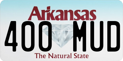 AR license plate 400MUD