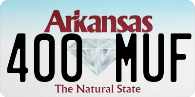 AR license plate 400MUF