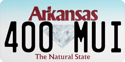 AR license plate 400MUI