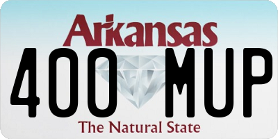 AR license plate 400MUP