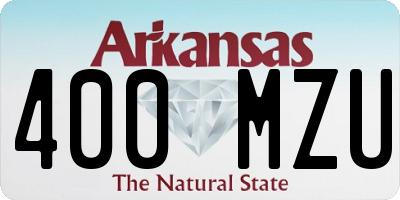 AR license plate 400MZU
