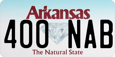AR license plate 400NAB