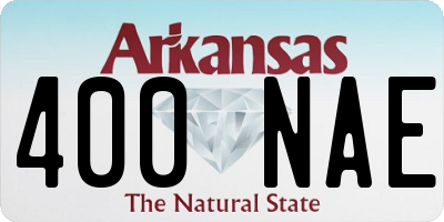 AR license plate 400NAE