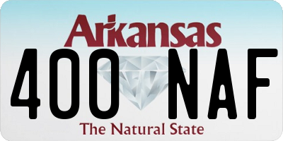 AR license plate 400NAF