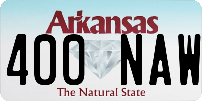 AR license plate 400NAW