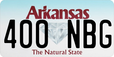 AR license plate 400NBG