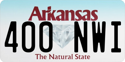 AR license plate 400NWI
