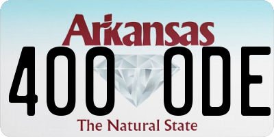 AR license plate 400ODE