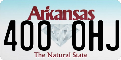 AR license plate 400OHJ