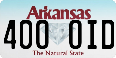 AR license plate 400OID