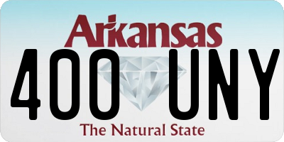 AR license plate 400UNY