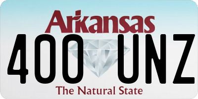 AR license plate 400UNZ