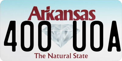 AR license plate 400UOA