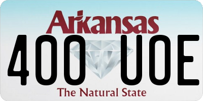 AR license plate 400UOE