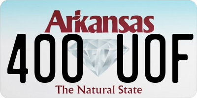 AR license plate 400UOF