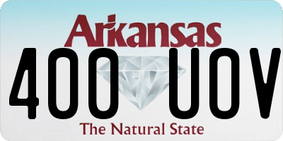 AR license plate 400UOV