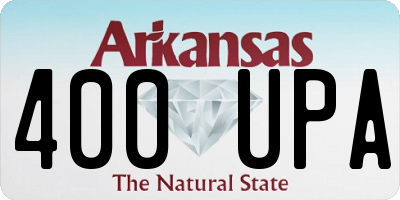 AR license plate 400UPA