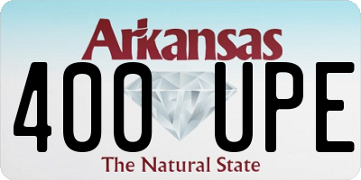 AR license plate 400UPE