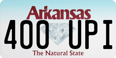 AR license plate 400UPI
