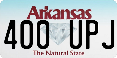 AR license plate 400UPJ